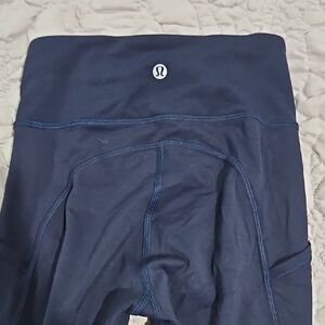 Lululemon Navy Leggings 25"